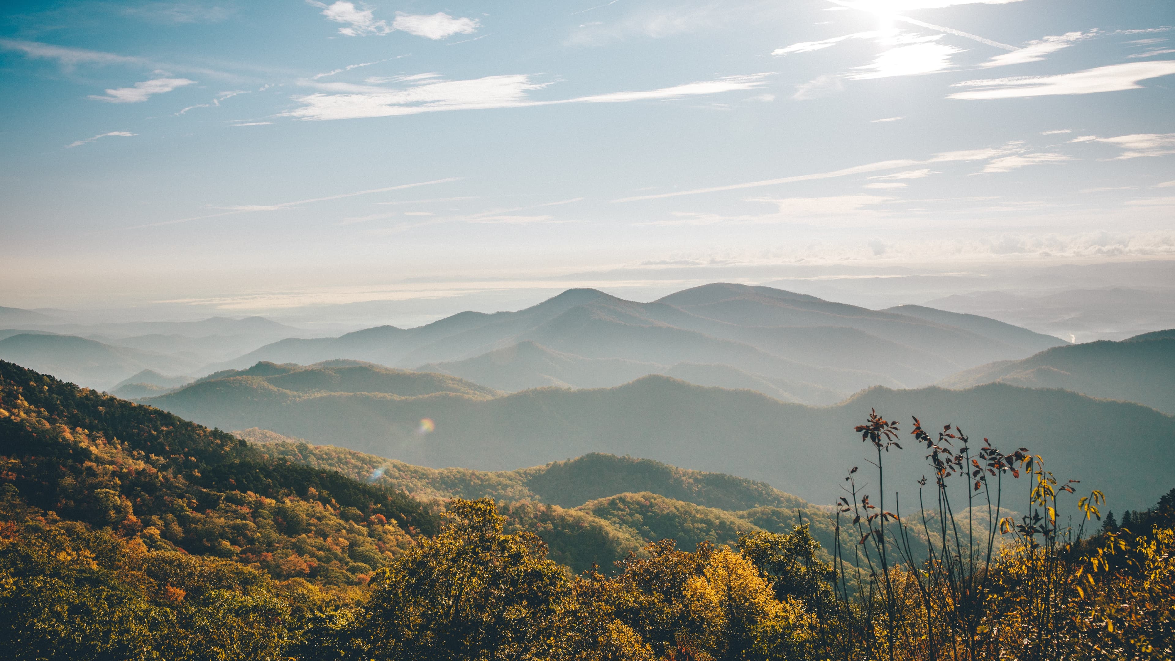 A beautiful image of the blue ridge mountains - captured by Wes Hicks